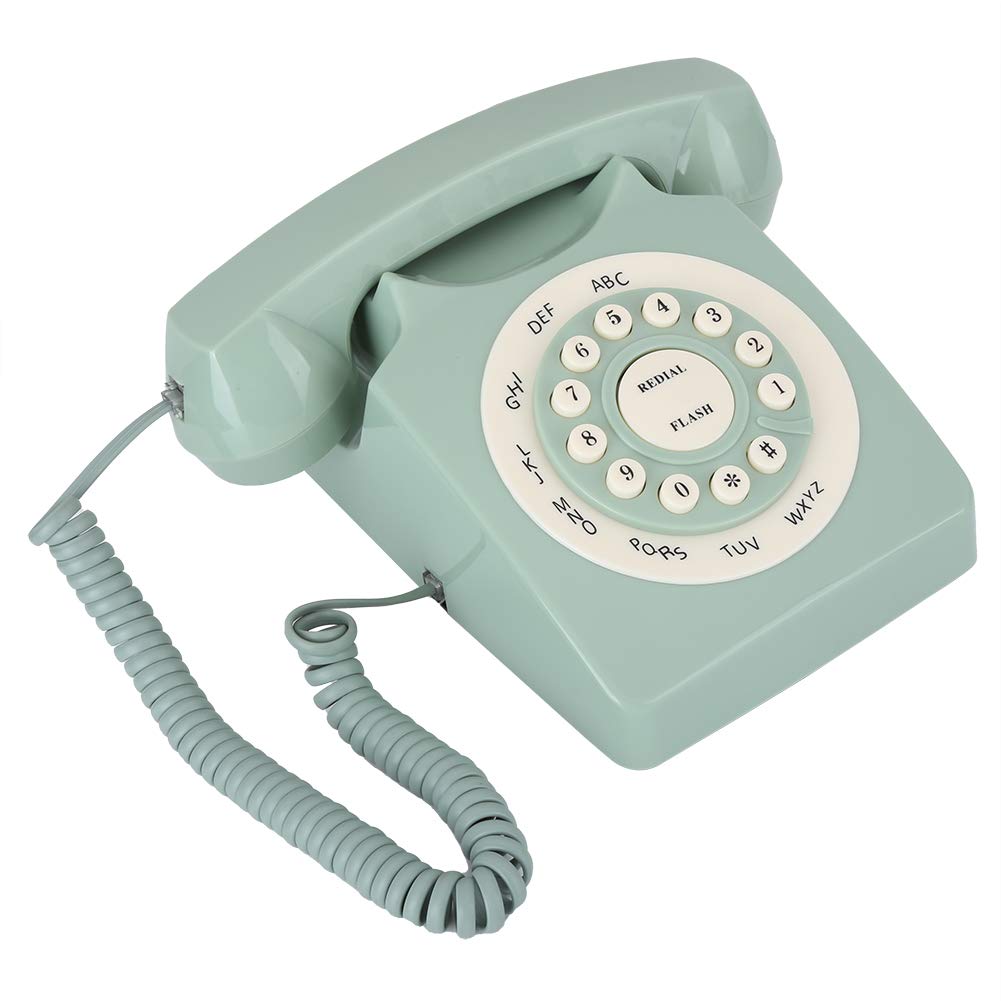 Telephone Antique Telephone Landline Home Antique European Vintag Landline Telephone Green High Definition Call Large Clear Button