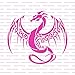 Dragon Stencil - Mylar Stencils, Dragons Stencil, Dragon Stencils, Stencil Dragon, Plastic Stencils