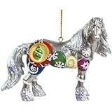 Westland Giftware Horse of a Different Color Ornament Figurine, 2.5-Inch, Silverfrost Clydesdale