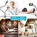 E-More Selfie Ring Light with Cell Phone Holder Stand for Live Stream Makeup, 3-Light Mode, 10-Level Brightness LED Desk Lamp, Lazy Bracket Long Arms Mobile Phone Clip Holder for iPhone/Android