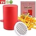 Potatoes Maker French Fries Maker Ptatoes slicer and Chipper 2 in 1 Fries Cutter Machine and Microwave Container As Seen on TV (1pk potatoes maker)