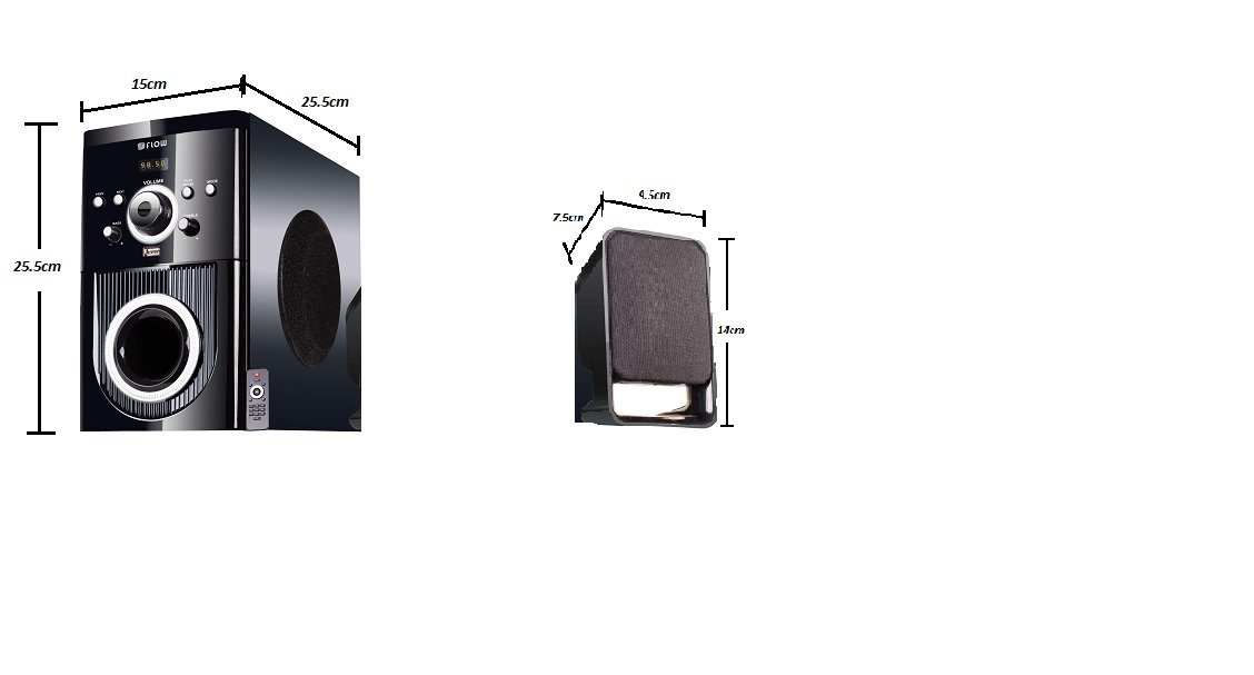 flow buzz 5.1 bluetooth multimedia speaker