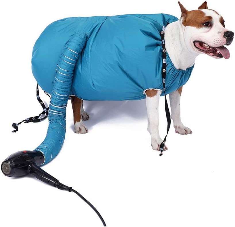 Iusun Dog Dryer Quick Drying Bathrobe Soft Super Puff Pet Grooming Hair