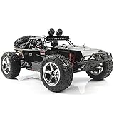 SZJJX RC Car, 1/12 Scale 4WD High Speed Vehicle 35MPH+ 2.4Ghz Radio Remote Control with LED Light Vision - Black