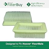 2 - FilterBuy Hoover FloorMate Compatible HEPA Filters, Part # 40112050. Designed by FilterBuy to fit All Hoover FloorMate Upright Vacuum Cleaners
