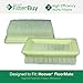 2 - FilterBuy Hoover FloorMate Compatible HEPA Filters, Part # 40112050. Designed by FilterBuy to fit All Hoover FloorMate Upright Vacuum Cleaners