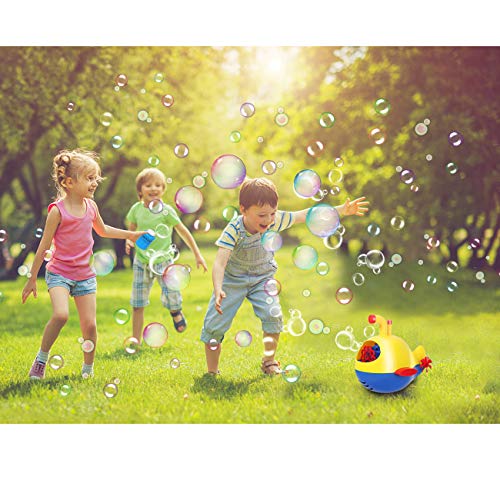 Sunba Youth Bubble Machine Automatic Bubble Blower Machine for Kids Boys Girls , Over 500 Bubble Per Minute Maker with Bubble Solution for Birthday Party , Christmas