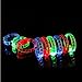 Acmee LED Light Up Flashing Adjustable Bracelets 12 Pack.Great for Parties, Weddings, Birthdays and More. Super Safety Multicolor Bracelet