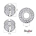 SOUFEEL June Birthstone Charm Light Purple Swarovski Crystal 925 Sterling Silver Charms Fit European Bracelet
