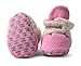 Zutano - Cozie Fleece Furry Lined Bootie With Grippers - Hot Pink - Size 18 month