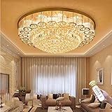 KALRI Luxury Crystal Chandelier LED Ceiling Lamp Flush Mount Modern Pendant Lighting Fixtures for Living Room Bar Shop (Dia 31.5'')