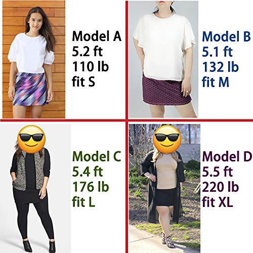 ryandrew Skort for Women Lightweight Activewear Skirt for Running Tennis Golf Workout Casual (Splatter Paint, L) - Thumbnail 6
