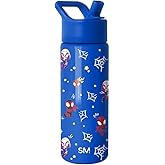 Simple Modern Kids Summit Water Bottle with Straw Lid | Marvel Spider-man 18oz Stainless Steel Cup Insulated Tumbler for Boys, School | Spidey & Friends