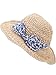 LITHER Women Foldable Beach Hat Straw Hat Wide Brim Hat Bowknot Floppy Hats