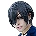 Cfalaicos Black Butler Kuroshitsuji Ciel Phantomhive Short Anime Cosplay Wig (Blue Grey)