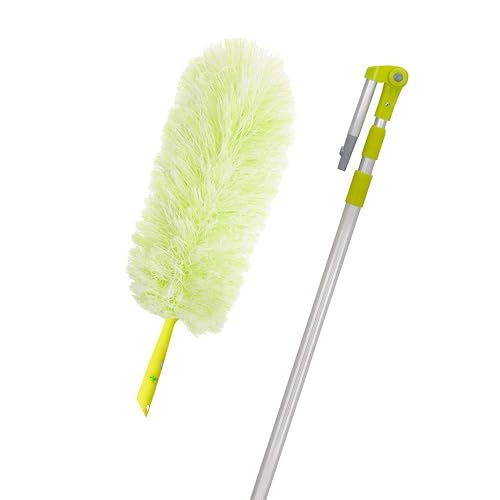 Pure Care Microfiber Feather Extendable Duster, Lightweight, Washable