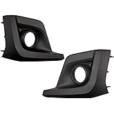 Anfigo Front Bumper Fog Light Lamp Bezel Cover Trim Compatible with Subaru Crosstrek 2018 2019 2020, Left and Right Side