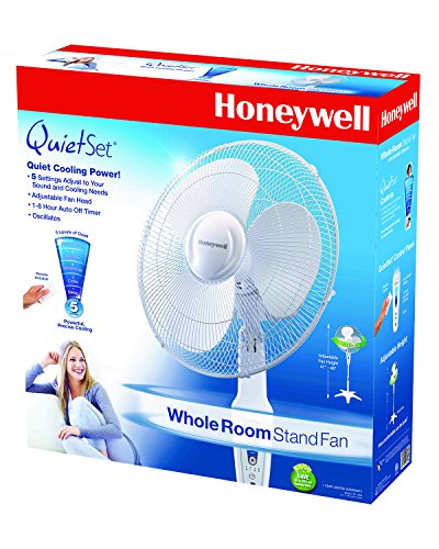 Kaz Honeywell HS-1665 QuietSet 16" Stand Fan - White