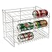 Atlantic Gravity-Fed Compact Single Canrack - Kitchen Organizer, Durable Steel Construction, Size Fits Most Pantries, PN1002 in White