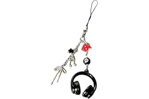 Artistic Bead Phone Lanyard for Earphones Multi Functional Keychain Jewelry Lightweight Portable Accessory Stylish Keychain