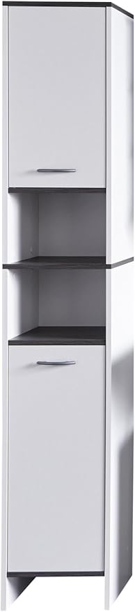Furnline California Armoire De Toilette En Mélamine Gris