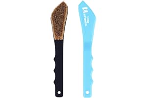 TWO STONES Boar Hair Rock Climbing Brush with Ergonomic Handle, Bouldering Boulder Brush as Durable Cleaning Tool for Chalk and Climbing Holds on Wall Indoor or Outdoor