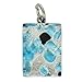 Glass Of Venice Murano Glass Venetian Reflections Rectangular Pendant - Aqua Purple