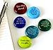 Encouragement Stones, Set of 24 Motivational and Inspirational Quotes and Sayings on Translucent and Opaque Glass Stones, by Lifeforce Glass.