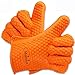 Grilling Gloves, Mulcolor Silicone Heat Resistant Barbecue Gloves Oven Mitts Cooking Gloves Kitchen Tools for BBQ,Oven Baking,Smoking and Cooking, Potholder ( 1 Pair ), FDA Approved