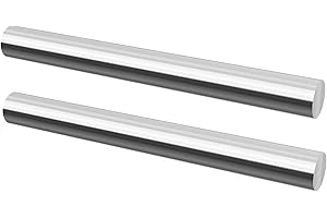 Eoiips 5/16" Diameter 304 Stainless Steel Round Rod Solid Rod 10" in Length, for DIY Metal Craft & Metal Working Hobbies, 2pcs