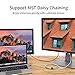 USB C to DisplayPort Cable, Kimwood 6ft 4K@60Hz Braided (Thunderbolt 3 Compatible) Type C to DisplayPort Cable for MacBook Pro 2018, iPad Pro 2018, iMac 2017, Surface Book 2, Galaxy S8/S9and More