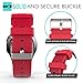 Gear S2 Classic / Gear Sport Watch Band, MoKo Soft Silicone Watch Strap for Samsung Gear S2 Classic SM-R732/R735/Moto 360 2nd(Men's 42mm 2015)/Ticwatch 2/Gear Sport SM-R600 Smartwatch, RED