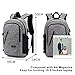 Laptop Backpack, Business Travel Anti Theft Water Resistant Back Bag for Women & Men with USB Charging Port, Slim Durable Computer Backpack Fits 15.6 Inch Laptops & Notebook (Grey)