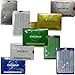 Probably the Best Stocking Stuffer You Can Buy , RFID Blocking Chip credit Protector Sleeves with TipTable- -Organized 5 colors -Each Metallic sleeve holds and protects 2 cards and 5 bills.