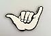 Gliders USA Hang Loose Hawaii Shaka Brah Surfing Screen Printed Bumper Sticker 3
