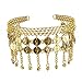 BellyLady Belly Dance Tribal Gold Coins Headband, Gypsy Jewelry