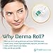 Derma Roller Kit 0.25 mm 540 Titanium Microneedle Tool for Wrinkles, Crows Feet, Exfoliating, Tightening and Stimulating Healthy Glowing Skin | Includes Case Labeled with Needle Size