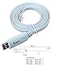 asunflower 6Ft Ftdi USB to Serial / Rs232 Console Rollover Cable for Routers - Rj45
