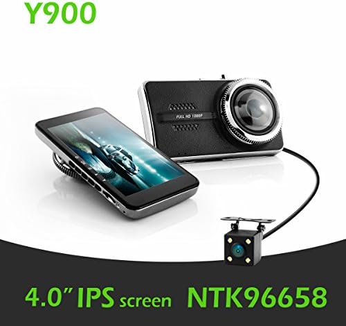 Jusky JSK-C900 Dual Lens Novatek 96658 Car Dash Cam 4.0 Inch IPS FHD 1080P G-sensor Video Recorder Night Vision