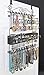 Longstem Organizers Over the Door/Wall Hanging Jewelry Organizer Rack in Black 6100 Holds Over 300 Pieces