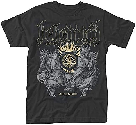 Behemoth T Shirt Messe Noire Band Logo Black Men's Fashion T-Shirt