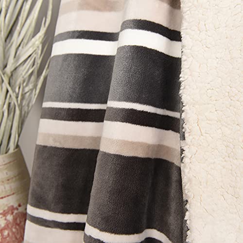 LIFE COMFORT Plush Ultimate Reversible Sherpa Throw Large Oversized 60