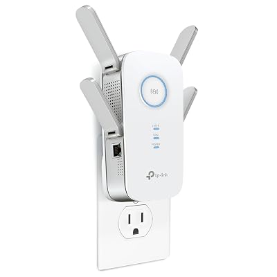 TP-Link AC2600 WiFi Extender(RE650), Up to 2600Mbps, Dual Band WiFi Range Extender, Gigabit Port, Internet Booster, Repeater, Access Point,4x4 MU-MIMO