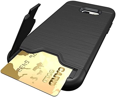 for Samsung Galaxy A5 (2017) [Card Brush] GuluGuru PC + TPU Hybrid Back Armor Cover With Cryptic Card Storage Slot Cell Phone Case
