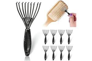 10 Pack Comb Cleaning Tool, Hair Brush Cleaner with Handle for Deep Cleaning, Hairbrush & Comb Cleaner Rake, Reusable Househo