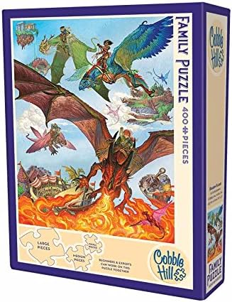Cobblehill 54593 Multi 400 Dragon Flight Puzzle, Various