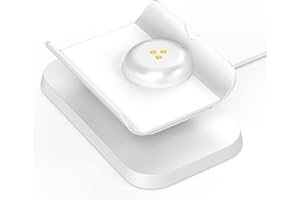 Rounkin Charging Dock/Base for Meta Portal Go-Rotatable to Adjust The Angle Charging Stand for Facebook Portal Go Smart Video Calling for Office, Home with 45W PD Charging Adapter(White)