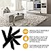 Rug Gripper YoYang 8 pcs Black Anti Curling Rug Grippers Non Slip Rug Gripper with Renewable Reusable Gripper Tape Kitchen Bathroom Outdoor Rug Gripper - Keeps Your Rug in Place & Makes Corners Flat