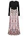 miageek Women Bohemian Floral Long Maxi Evening Party Cocktail Designer Dress