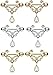 CZ Set Heart Filigree with Tear Drop CZ Dangle Nipple Bars Barbells Rings - 14G 316L Stainless Steel - Sold as a Pair